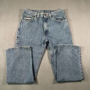 Diamond Gusset Men’s Jeans Zipper Fly Straight Leg Denim Jeans 33x29